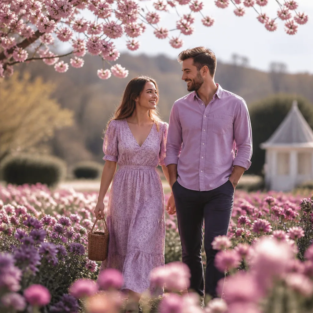 A couple sharing an unhurried first date at RHS Garden Wisley
